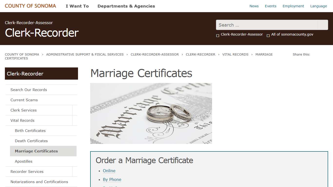 Marriage Certificates